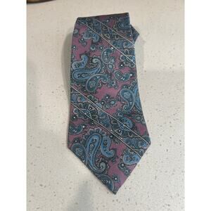 Christian Dior mens paisley print necktie tie